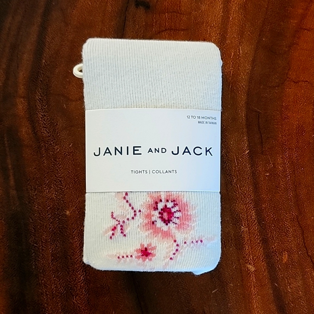 NWT Janie and Jack Baby Girl Tights